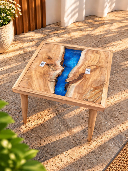 17x17" Wood River Table Base with Legs [Style 18]