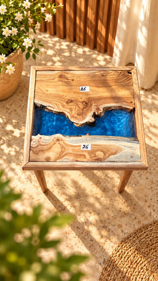 17x17" Wood River Table Base with Legs [Style 26]