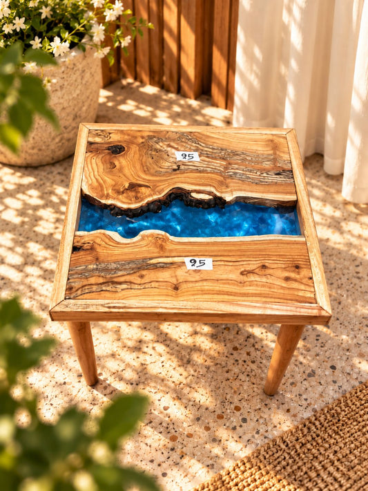 17x17" Wood River Table Base with Legs [Style 25]