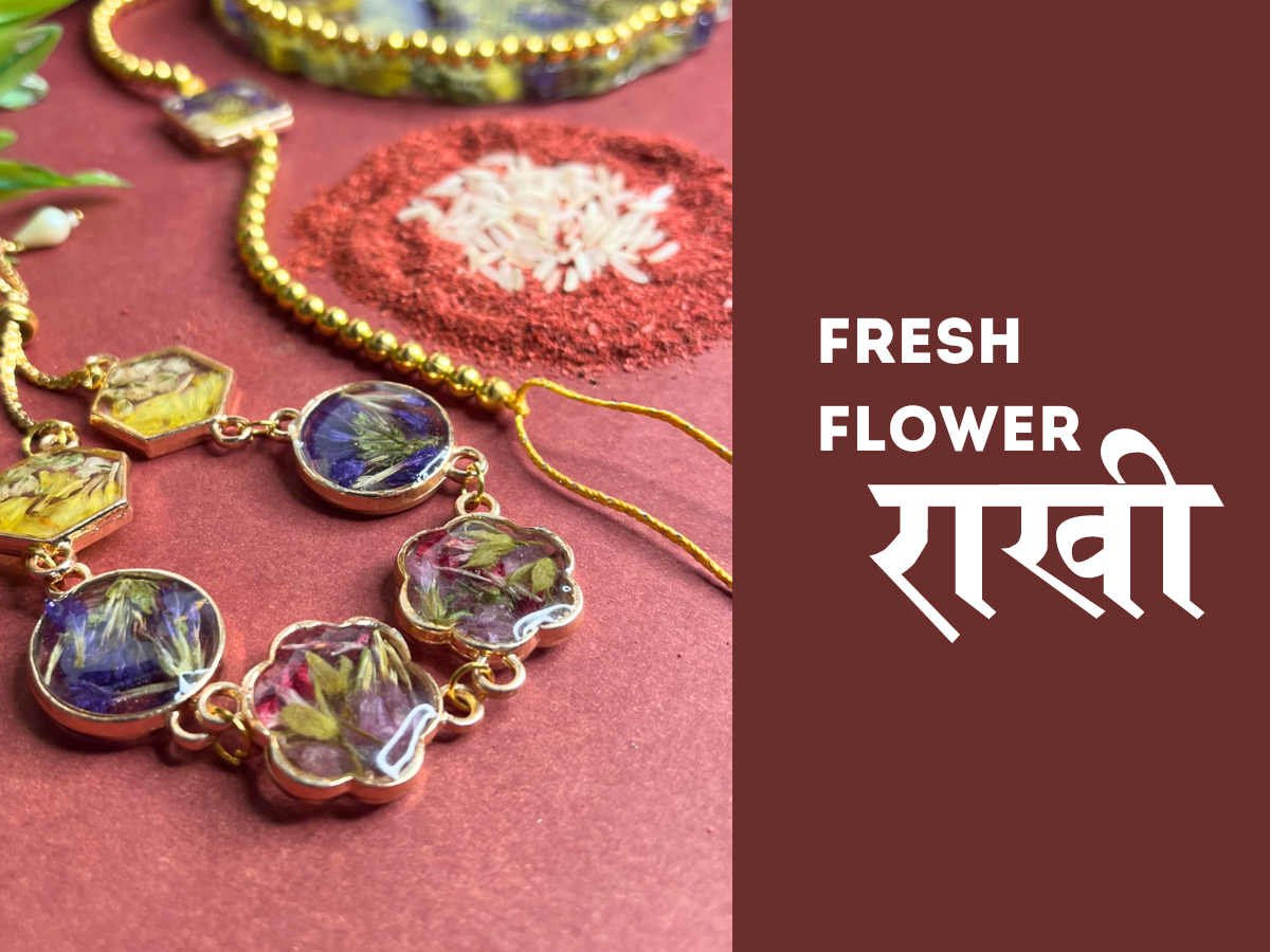 Fresh Flower Rakhi Set- DIY Kit