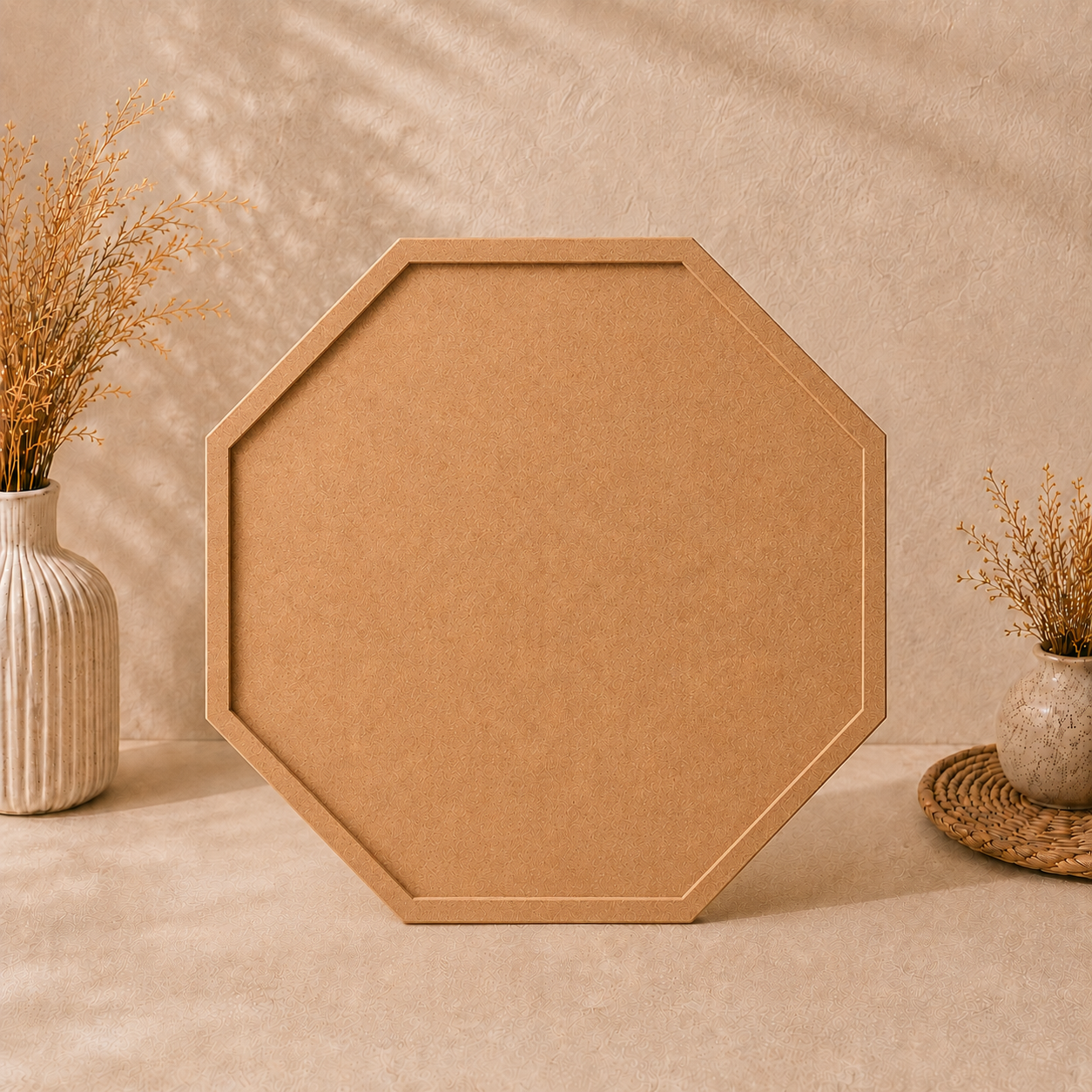 Octagon MDF Table w/Border