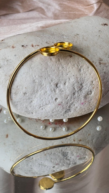 Double Dot Bangle Bracelet