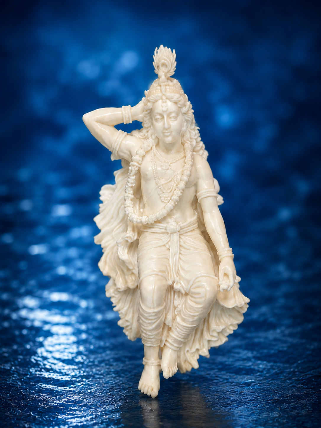 Lying Lord Krishna 3D Art Piece (5")