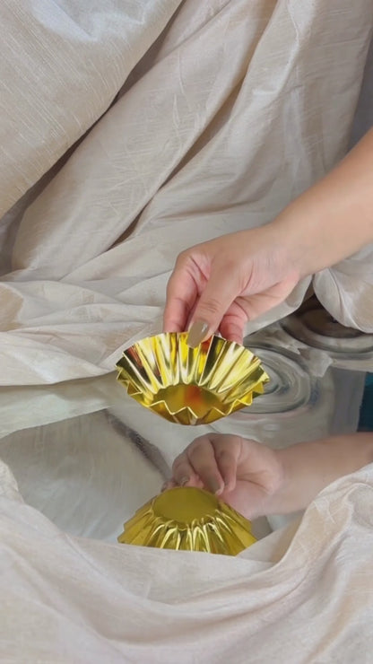 Floral Mithaas : Gold plated Urlis - Set Of 10