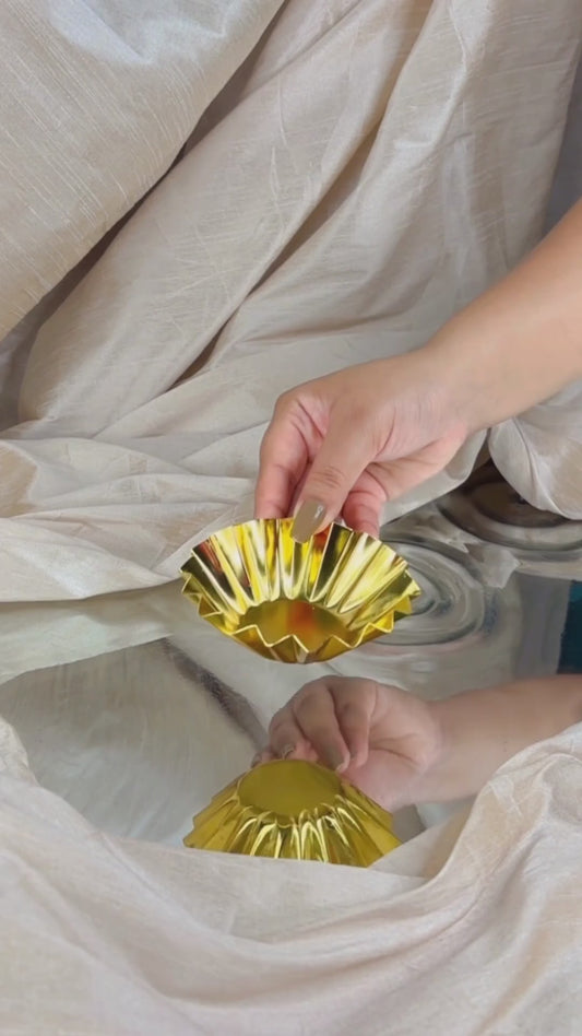 Floral Mithaas : Gold plated Urlis - Set Of 10