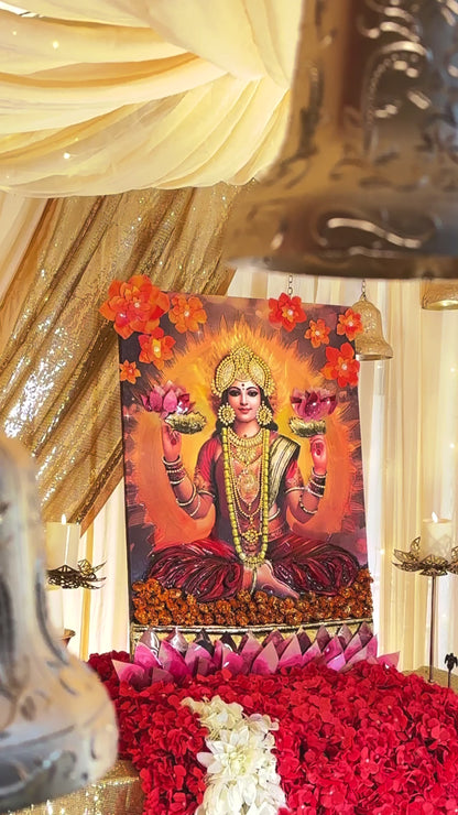 DIY LAXMI MAA MIX MEDIA CANVAS KIT