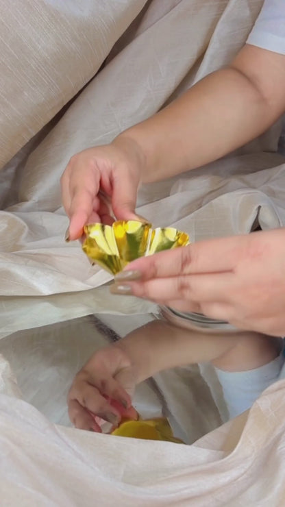 Seven Petal- Gold Plated Urli - Set Of 10