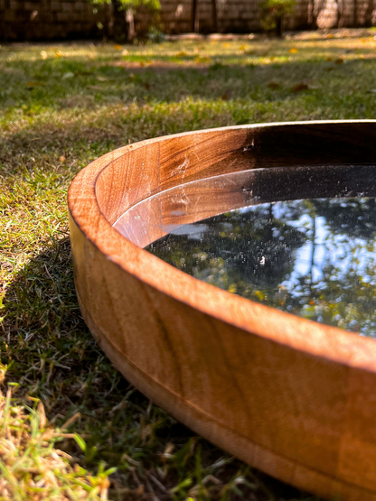 Wooden Mirror Structure - 16 Inches