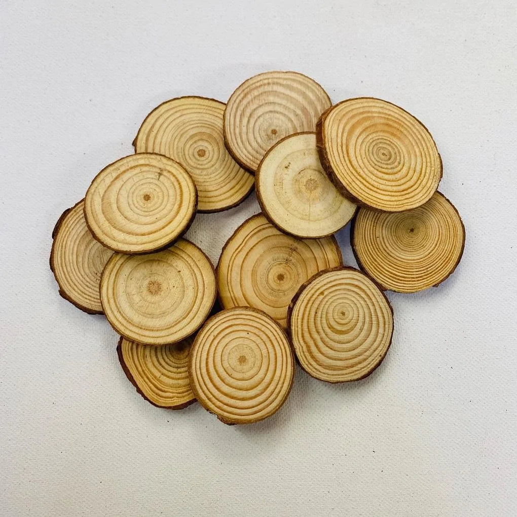 Wooden log coasters