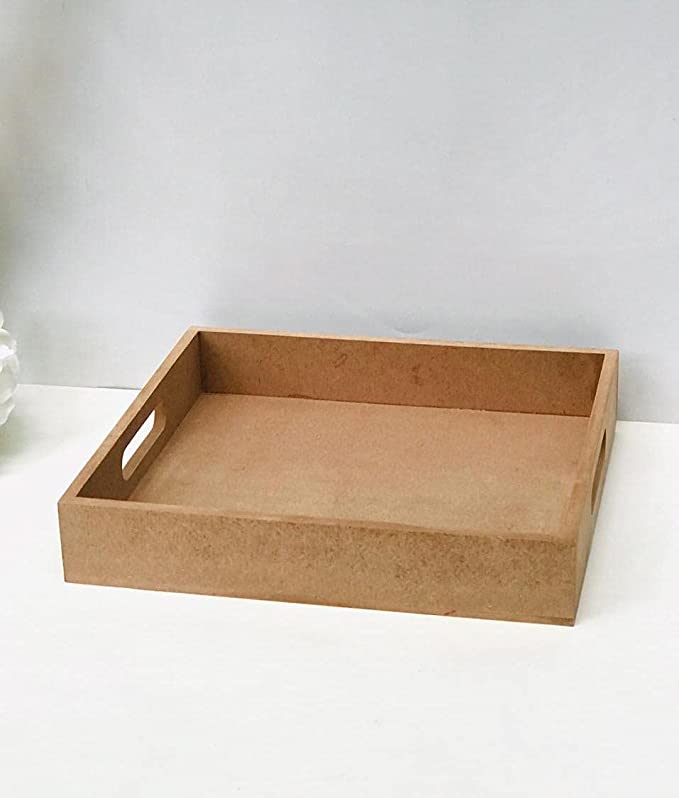 Square MDF tray - 14in