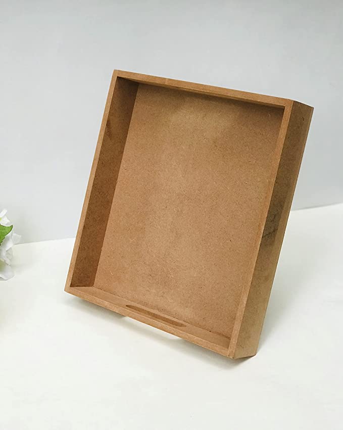 Square MDF tray - 12in