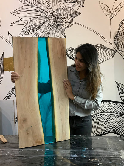 Rectangle River Table + 2:1 Resin Hardner- 300gm