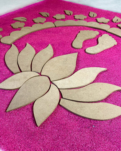 MDF LOTUS LAKSHMI RANGOLI