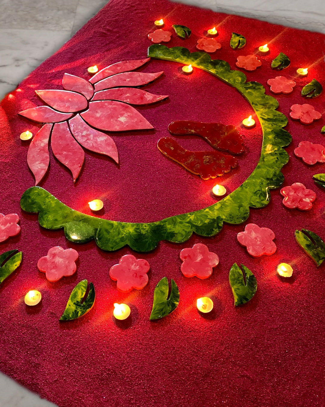 MDF LOTUS LAKSHMI RANGOLI