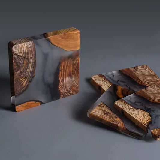 SMALL WOODEN LOG PIECES FOR COASTERS