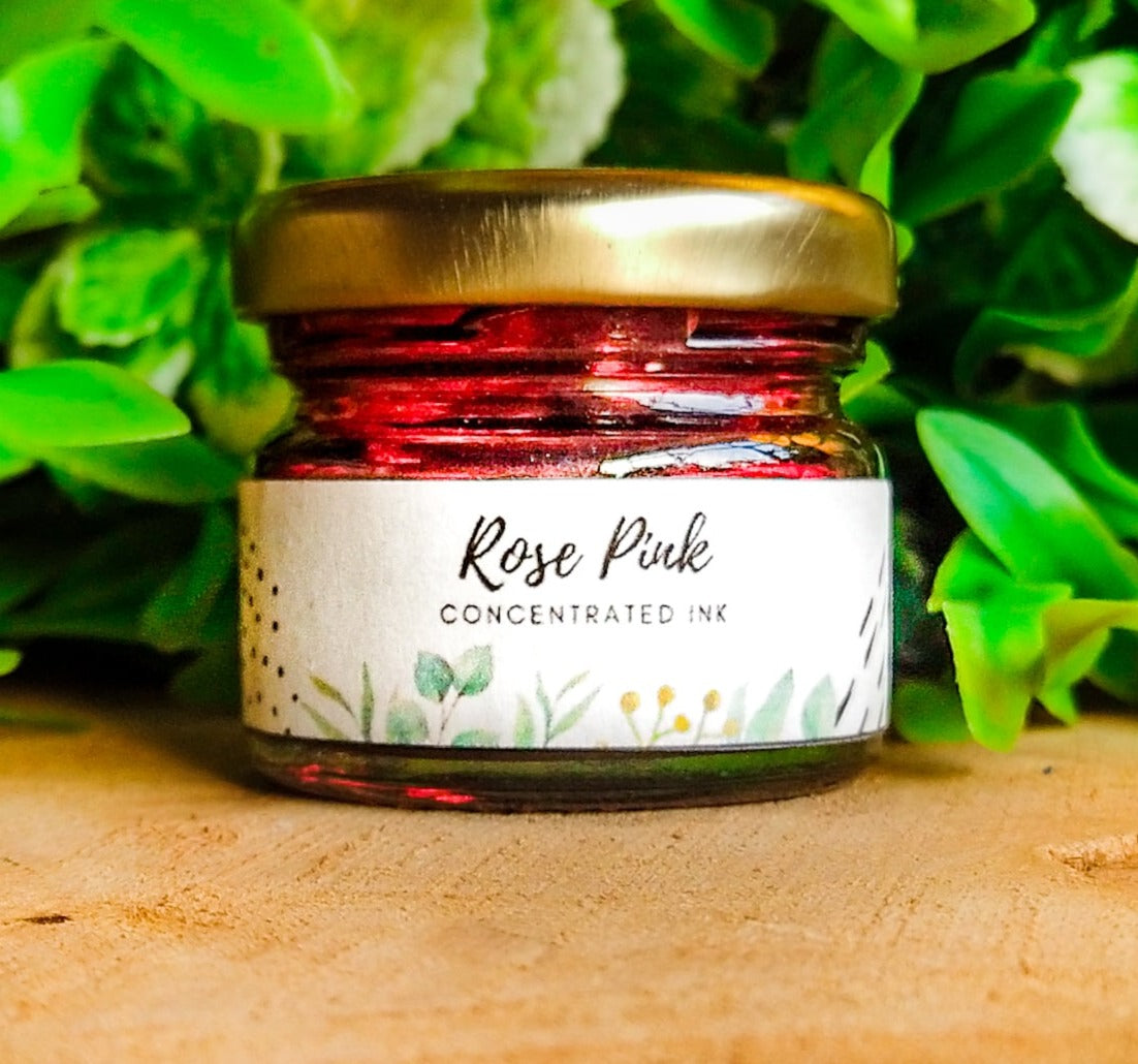 Rose pink concentrated ink